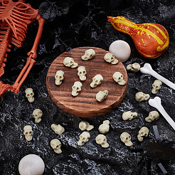 120Pcs Mini Resin Skull Display Decorations&nbsp;FIND-SP0005-58B