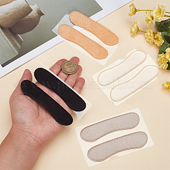 8 Pairs 4 Colors Cloth & Silicone Heel Sticker&nbsp;AJEW-DR0002-24