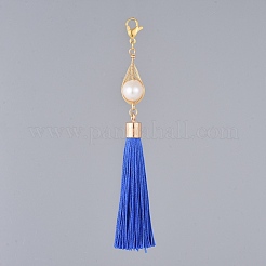 Polyester Tassel Big Pendants&nbsp;HJEW-JM00370-02