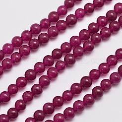 Natural & Dyed Malaysia Jade Bead Strands&nbsp;G-A146-4mm-A15