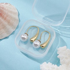 2Pcs Brass Teardrop Dangle Earrings&nbsp;DIY-YW0007-30