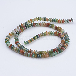 Natural Indian Agate Beads Strands&nbsp;G-P354-14B-4x2mm