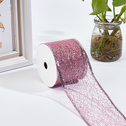 Glitter Polyester Satin Ribbon&nbsp;AJEW-WH0472-28B