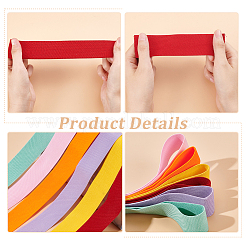 15M 6 Colors Polyester Thick Elastic Wide Band&nbsp;DIY-PH0017-30A