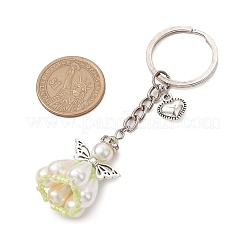 Acrylic Imitation Pearl Keychain&nbsp;KEYC-MZ00030-04