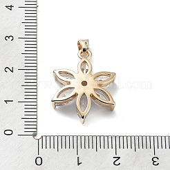 Brass with K9 Glass Pendants&nbsp;KK-Z031-02KCG