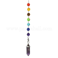 Mixed Gemstone Pointed Dowsing Pendulums&nbsp;PALLOY-JF02254
