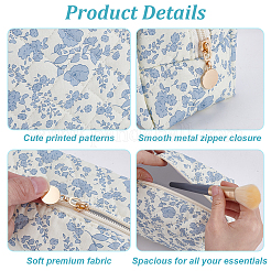 4Pcs 4 Colors Rectangle Cotton Cosmetic Pouches&nbsp;AJEW-MA0001-57