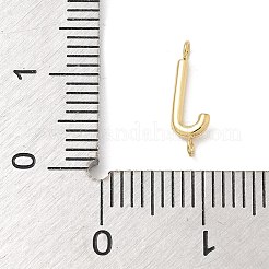 304 Stainless Steel Letter Connector Charms&nbsp;LS-STAS-M108-01G-10