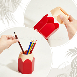 10Pcs 5 Colors ABS Plastic Pen Holder&nbsp;AJEW-GA0009-90