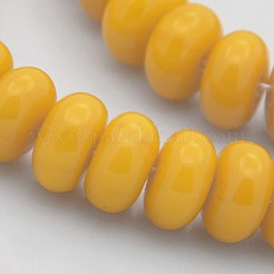 Mixed Style Solid Colour Resin Beads Strands&nbsp;RESI-O002-M