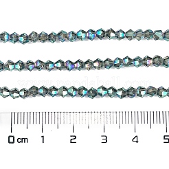 Transparent Electroplate Glass Beads Strands&nbsp;EGLA-A039-T3mm-UA12