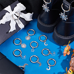 12Pcs 6 Style Alloy Shoes Charms&nbsp;HJEW-PH02120