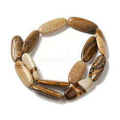 Natural Picture Jasper Beads Strands&nbsp;G-B078-E01-01