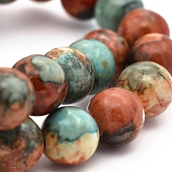 Synthetic Ocean White Jade Round Bead Strands&nbsp;X-G-M165-4mm-04