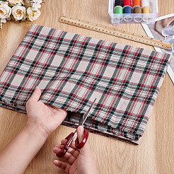 1M Tartan Pattern Cotton Fabric&nbsp;DIY-PH0034-21A