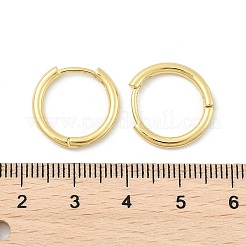 Brass Huggie Hoop Earrings&nbsp;KK-D160-55G