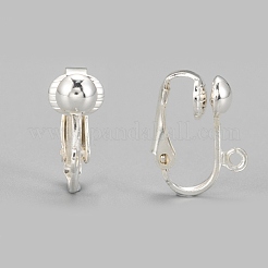 Iron Clip-on Earring Findingsfor Non-Pierced Ears&nbsp;X-EC141-S