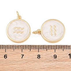 Brass Enamel Pendants&nbsp;KK-CBA652E-01K