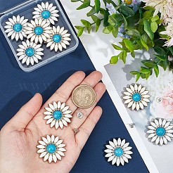 10 Sets 2 Colors Zinc Alloy Enamel Buttons&nbsp;BUTT-GF0001-18
