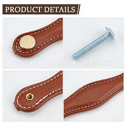 2Pcs Imitation Leather Drawer Handles&nbsp;FIND-CL0001-68