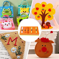 20 Sheets 5 Colors Square Felt Fabric&nbsp;DIY-CY0003-35B