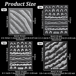 4 Sheets 4 Style 5D Nail Art Stickers&nbsp;STIC-OC0001-04