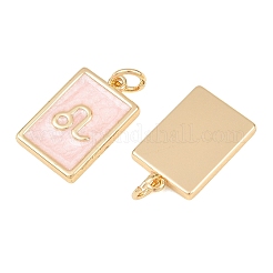 Brass Enamel Pendants&nbsp;KK-CBA62C2-01L
