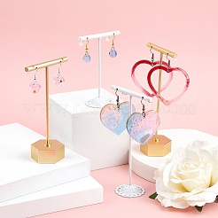 DIY Heart Shape Earring Silicone Mold Kits&nbsp;DIY-OC0002-79