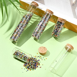15Pcs 3 Styles Glass Cork Bottles Ornament&nbsp;DIY-YW0016-09