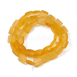 Transparent Frosted Glass Beads Strands&nbsp;FGLA-S001-M01