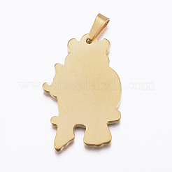 Ion Plating(IP) 304 Stainless Steel Pendant Rhinetsone Settings&nbsp;STAS-K162-082G