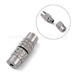 Column Brass Screw Clasps&nbsp;X-KK-M143-01