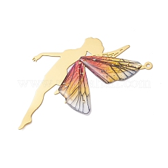 3Pcs Gradient Color Resin Big Pendants&nbsp;PALLOY-TA00171