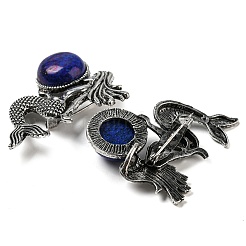 Dual-use Items Alloy Mermaid Brooch&nbsp;JEWB-C026-02B-AS