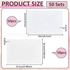 50Pcs Wood Pulp Cotton Blank Greeting Cards&nbsp;DIY-WH0816-027C