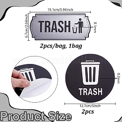 2 Styles PVC Self Adhesive Stickers&nbsp;DIY-GA0009-89