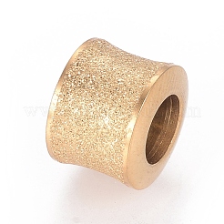 201 Stainless Steel Textured Beads&nbsp;STAS-M003-12G
