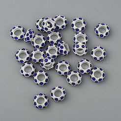 Alloy Montana Rhinestone European Beads&nbsp;X-CPDL-H999-17