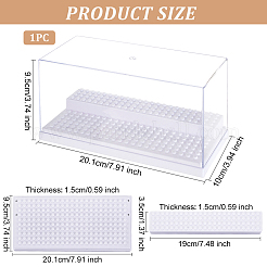 2-Tier Acrylic Minifigure Display Cases&nbsp;ODIS-WH0027-047B