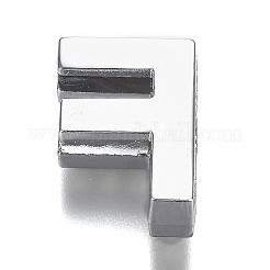 Alloy Letter Slide Charms&nbsp;RB-F034-01F-P-RS