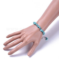 Natural & Synthetic Mixed Stone Chip Bracelets&nbsp;BJEW-JB04489