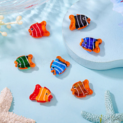 7Pcs 7 Colors Handmade Lampwork Beads&nbsp;LAMP-TA0002-28
