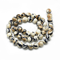 Synthetic Ocean White Jade Beads Strands&nbsp;X-G-S254-6mm-A06