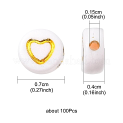 Plating Acrylic Beads&nbsp;PACR-YW0001-12