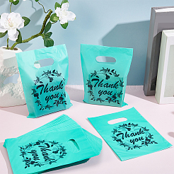 100Pcs Thank You Printed Eco-Friendly Reusable Bags&nbsp;ABAG-SP0001-61A-C