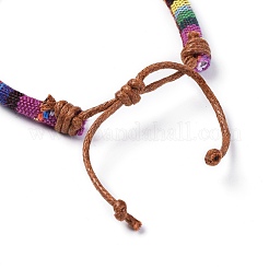 Rope Cloth Ethnic Cords Bracelets&nbsp;BJEW-JB04183-M