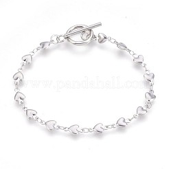 Tarnish Resistant 304 Stainless Steel Link Chain Bracelets&nbsp;BJEW-P237-30P
