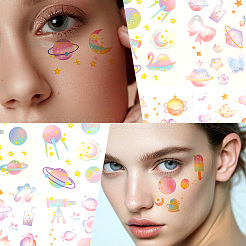 36Pcs 2 Style PVC Waterproof Self-Adhesive Picture Stickers&nbsp;STIC-SP0001-09C