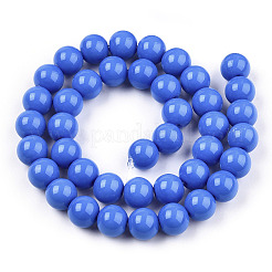 Opaque Solid Color Glass Beads Strands&nbsp;GLAA-T032-P6mm-11